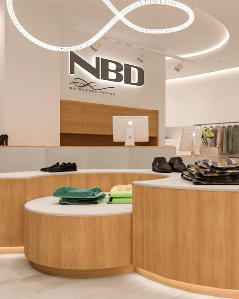 Display and checkout detail · Design visualization