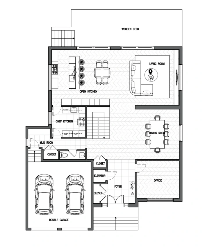 First floor plan · Technical drawing